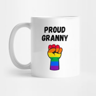 Proud Granny Rainbow Pride T Shirt Design Mug